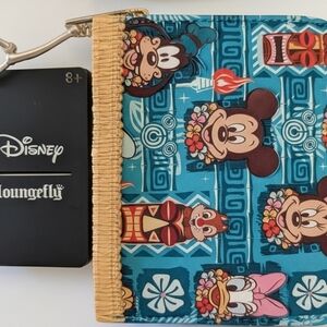 Tiki Mickey Hardtag Loungefly Wallet NWT